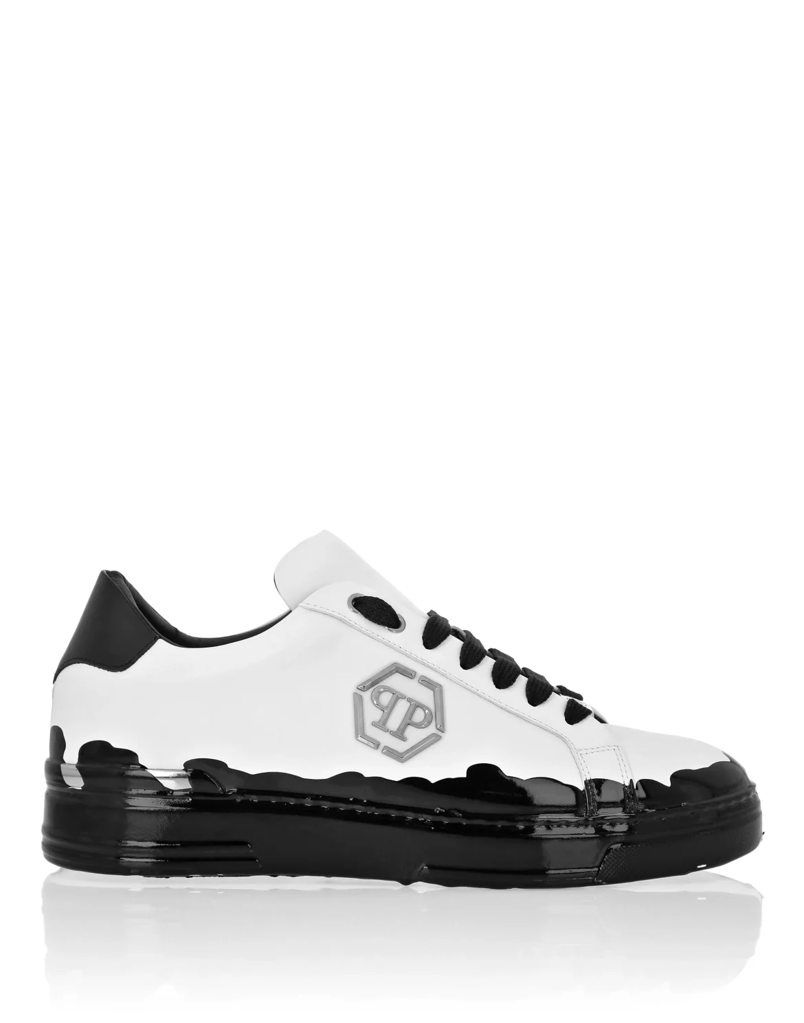 Nappa Leather Low Top Sneakers Carson Paint, цвет: Черный