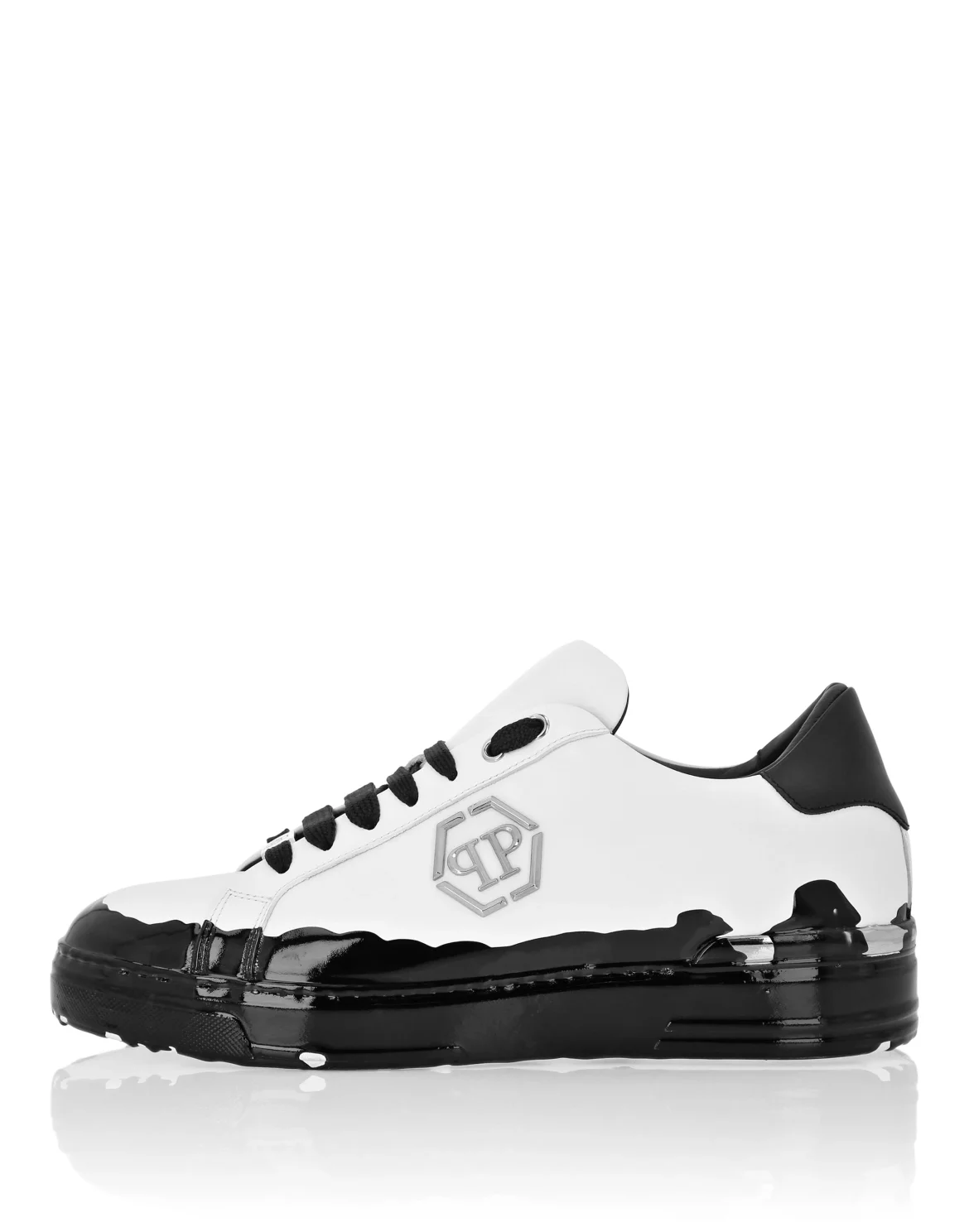 Nappa Leather Low Top Sneakers Carson Paint, цвет: Черный