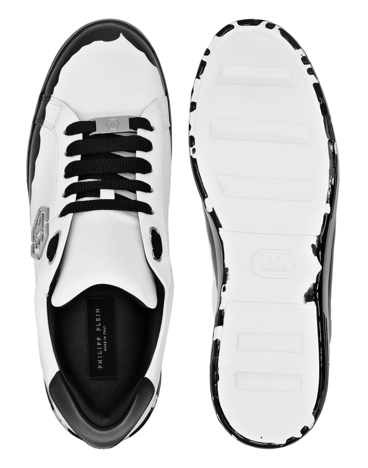 Nappa Leather Low Top Sneakers Carson Paint, цвет: Черный