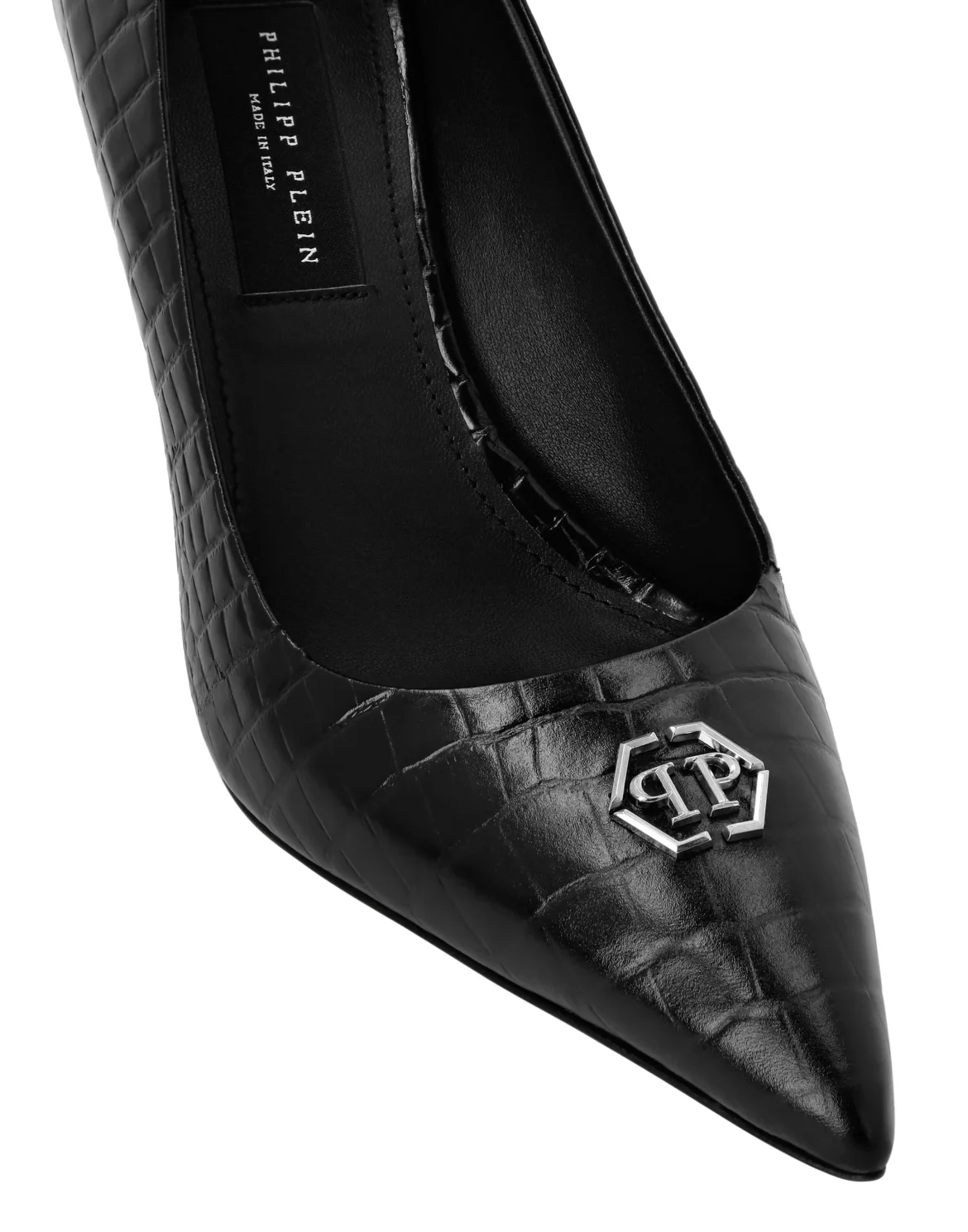 Decollete Mid-Heels 9 Cocco Hexagon, цвет: Черный