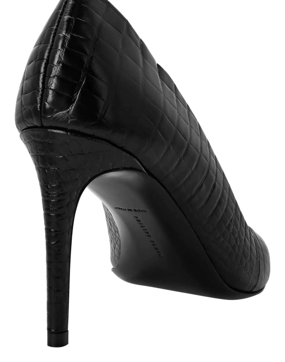 Decollete Mid-Heels 9 Cocco Hexagon, цвет: Черный