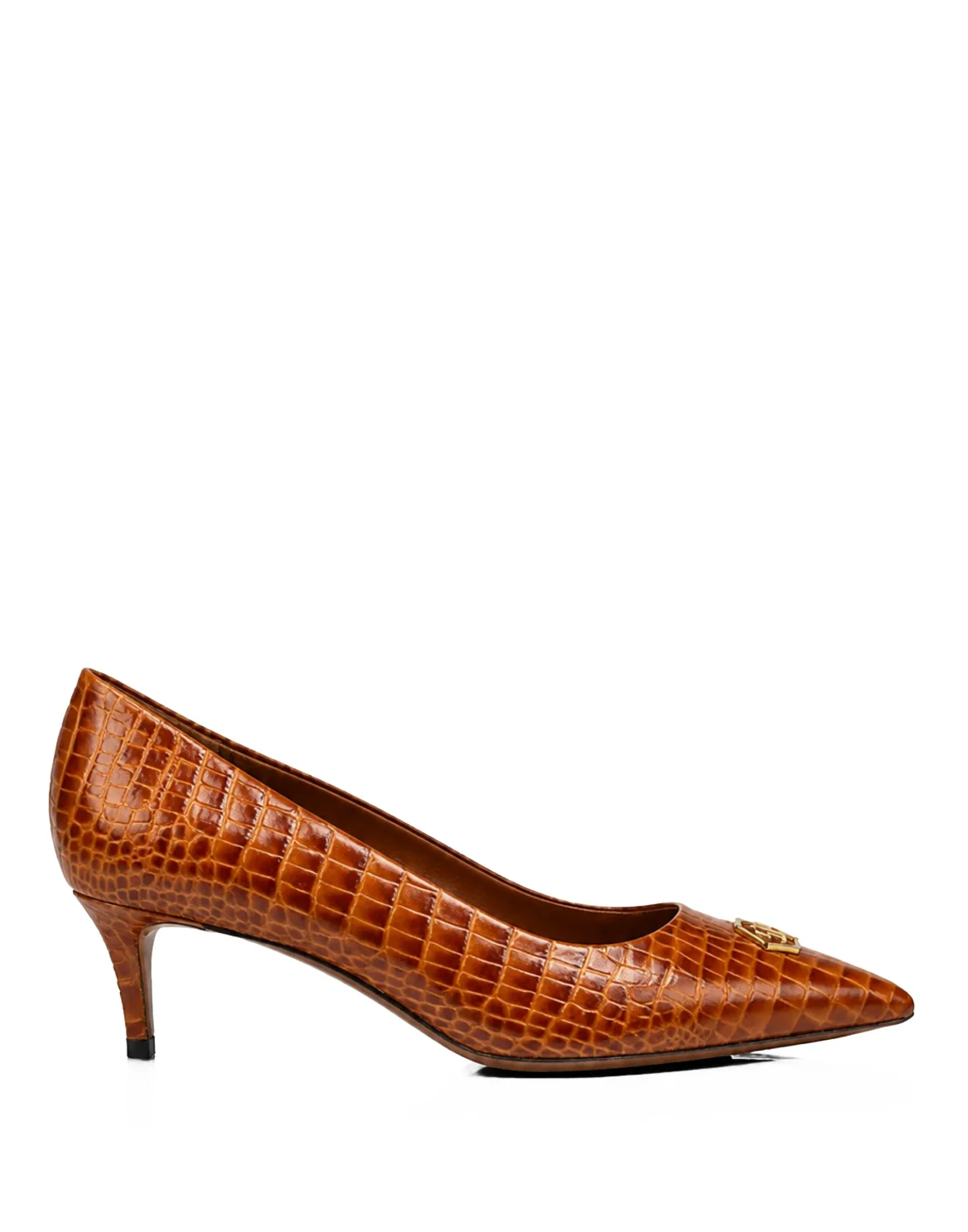 Decollete Mid Heels 6 Cocco Hexagon, цвет: Коричневый