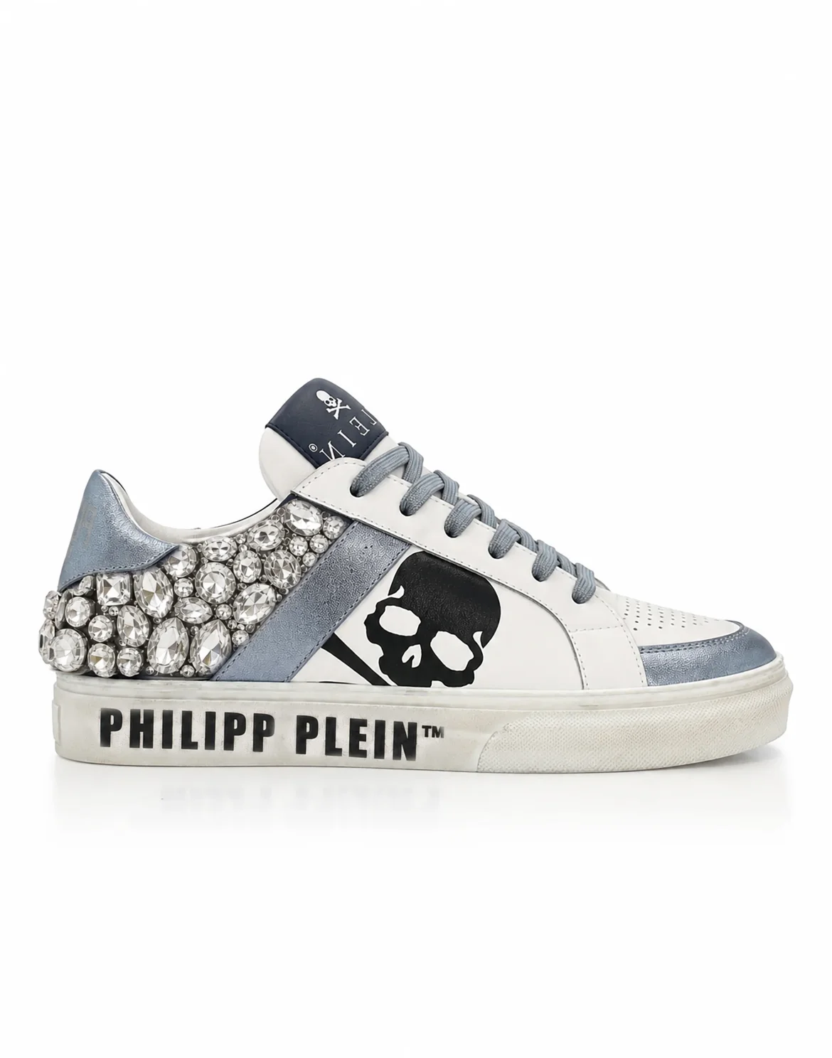 Low-Top Sneakers Skull Stones, цвет: Синий