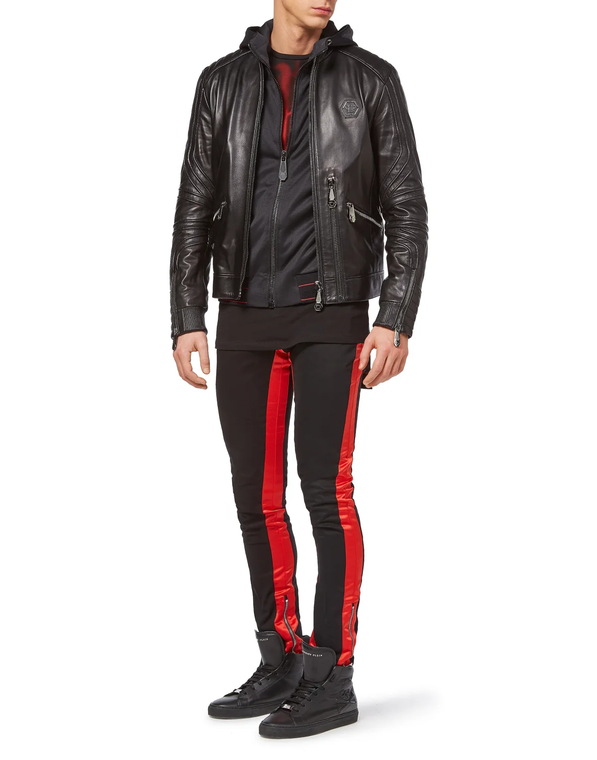 Hoodie Sweatjacket "Skull stars", цвет: Черный