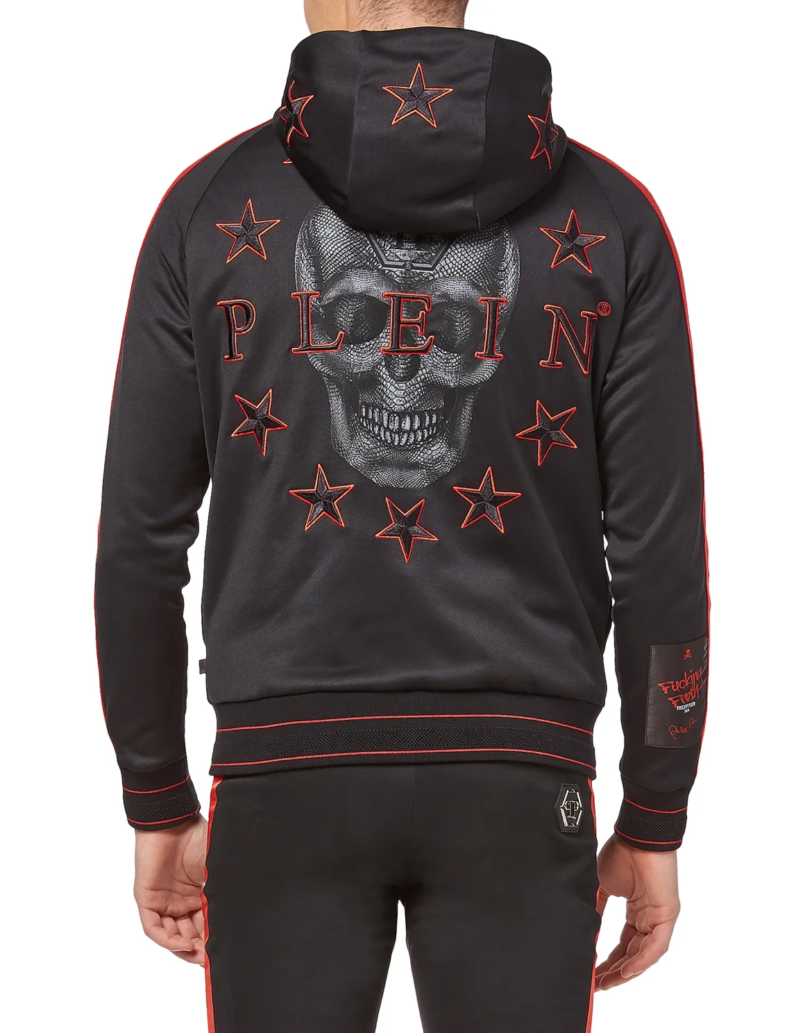 Hoodie Sweatjacket "Skull stars", цвет: Черный