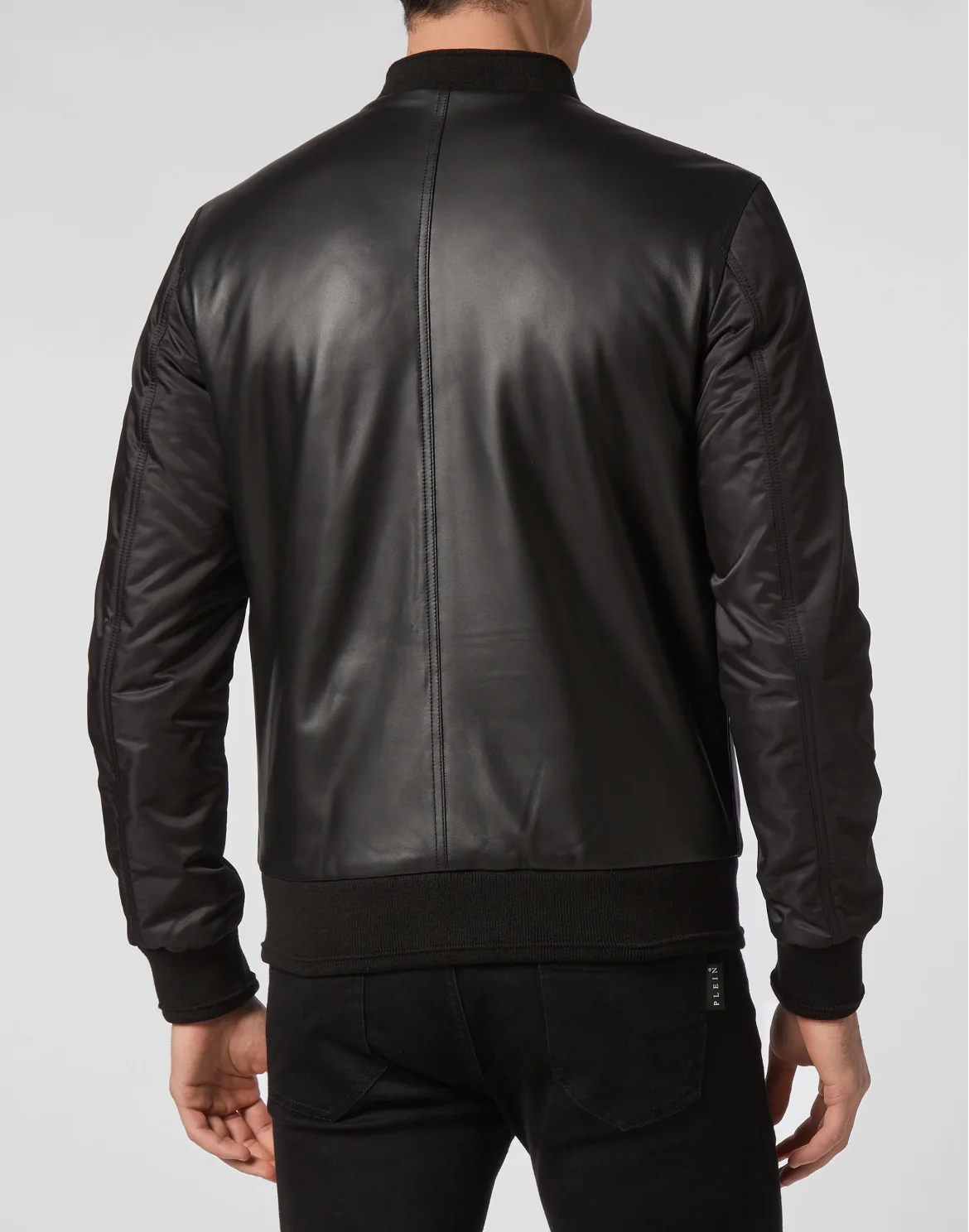 Leather Bomber, цвет: Черный