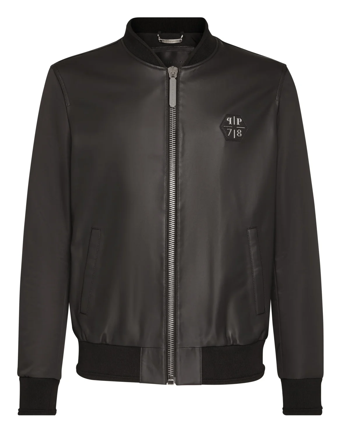 Leather Bomber, цвет: Черный