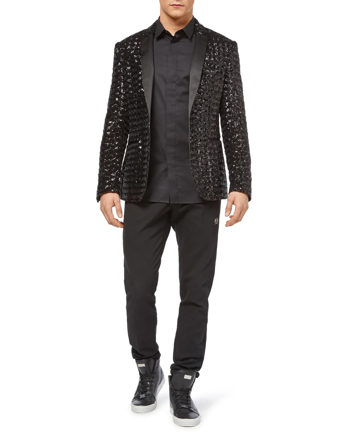 Blazer "Shiny pailettes", цвет: Черный