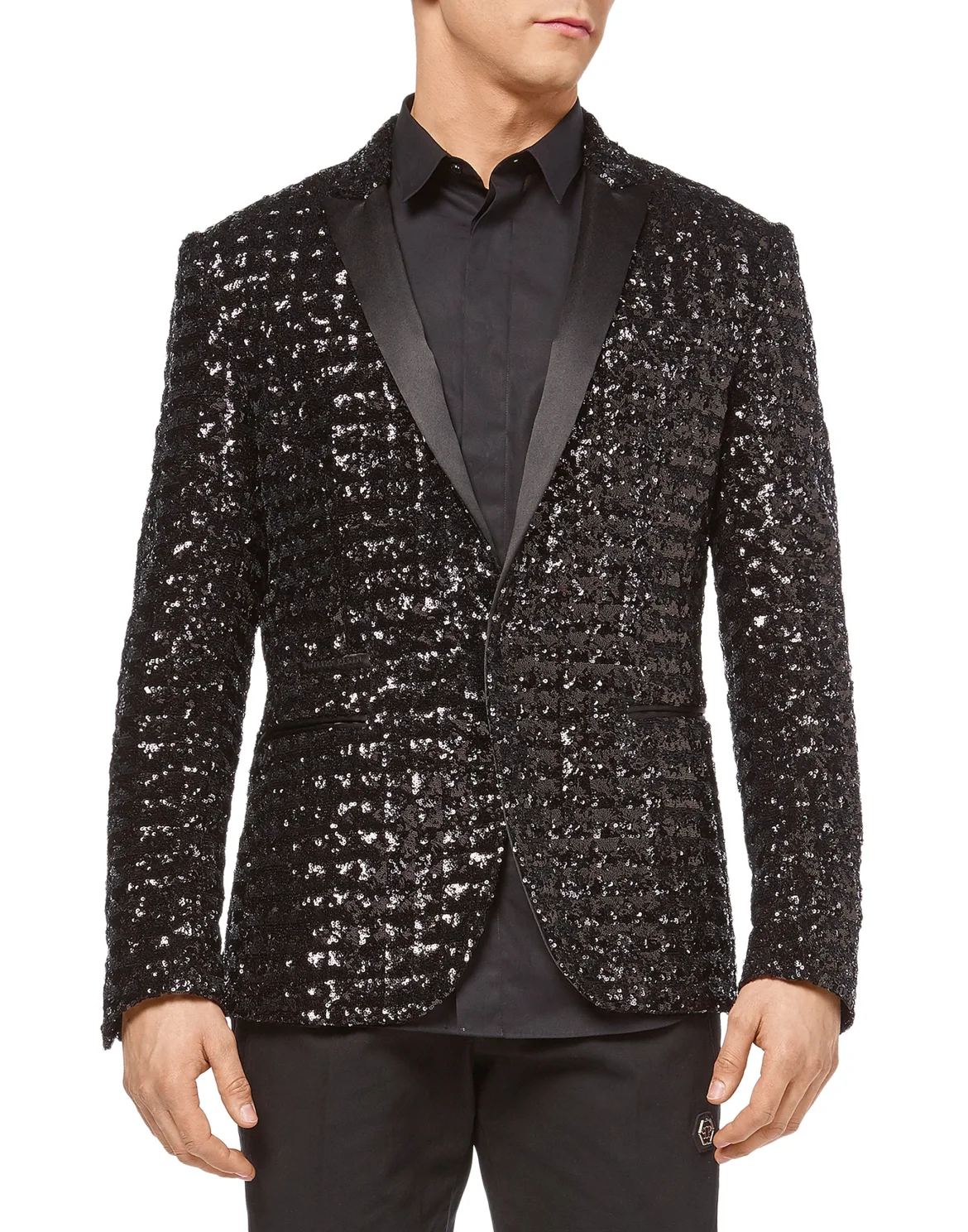 Blazer "Shiny pailettes", цвет: Черный