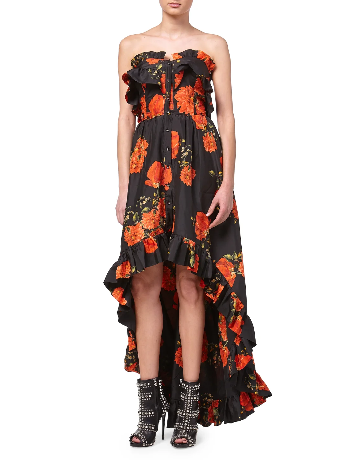 Long Dress "Full Of Flower", цвет: Черный