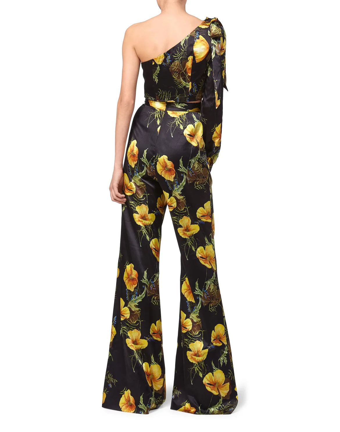 Top/Trousers "In Flowers", цвет: Черный
