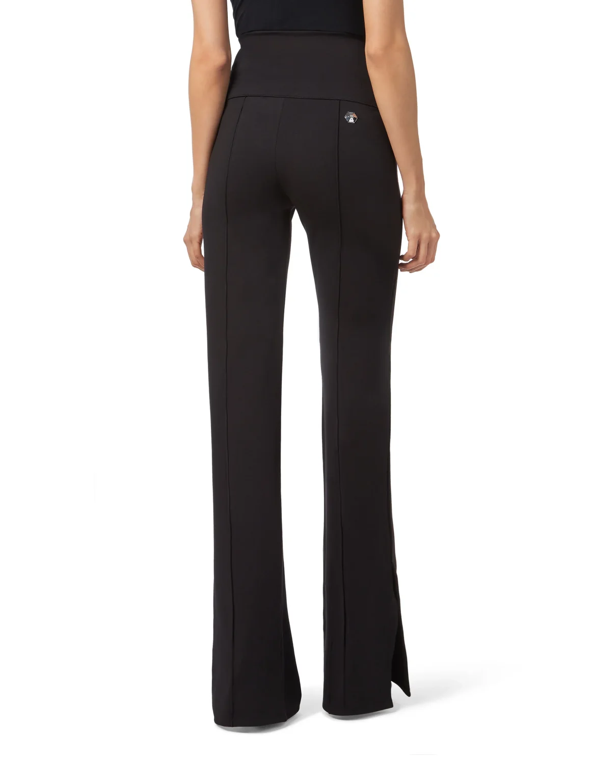 Long Trousers "Flare crystal", цвет: Черный