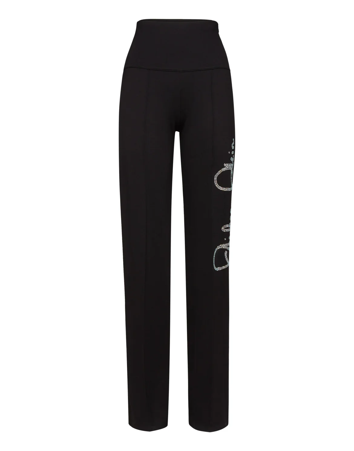 Long Trousers "Flare crystal", цвет: Черный