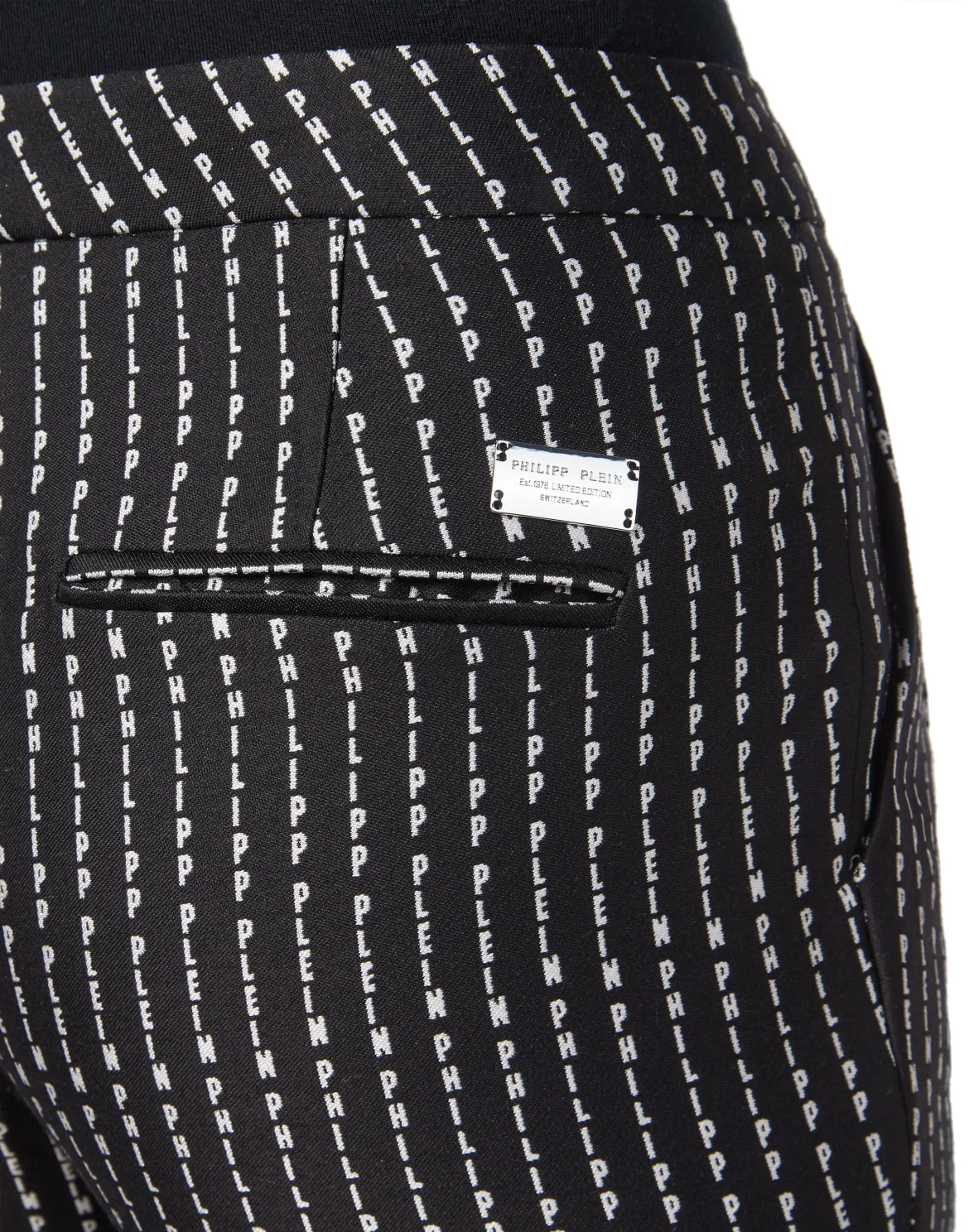 Long Trousers "Pinstripe Plein", цвет: Черный