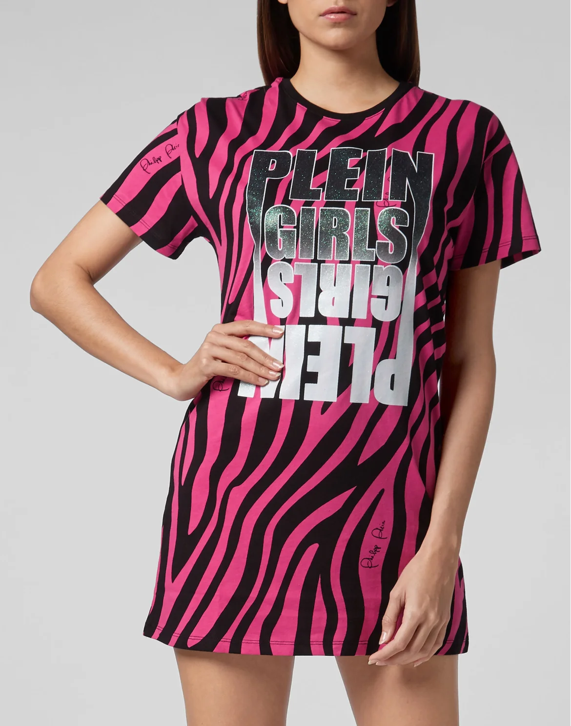 T-Shirt Short Dresses Zebra, цвет: Черный