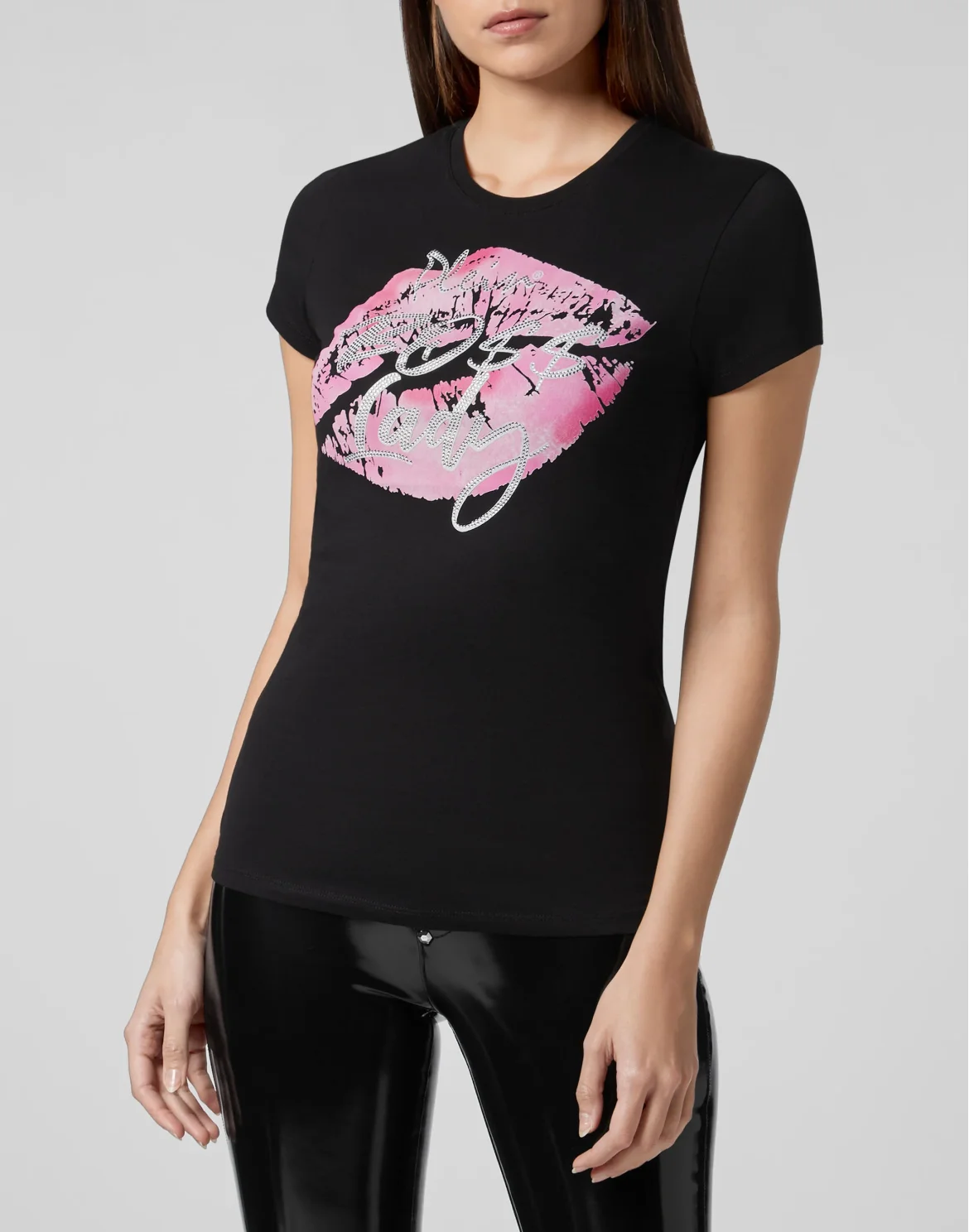 T-shirt Round Neck SS Boss lady, цвет: Черный