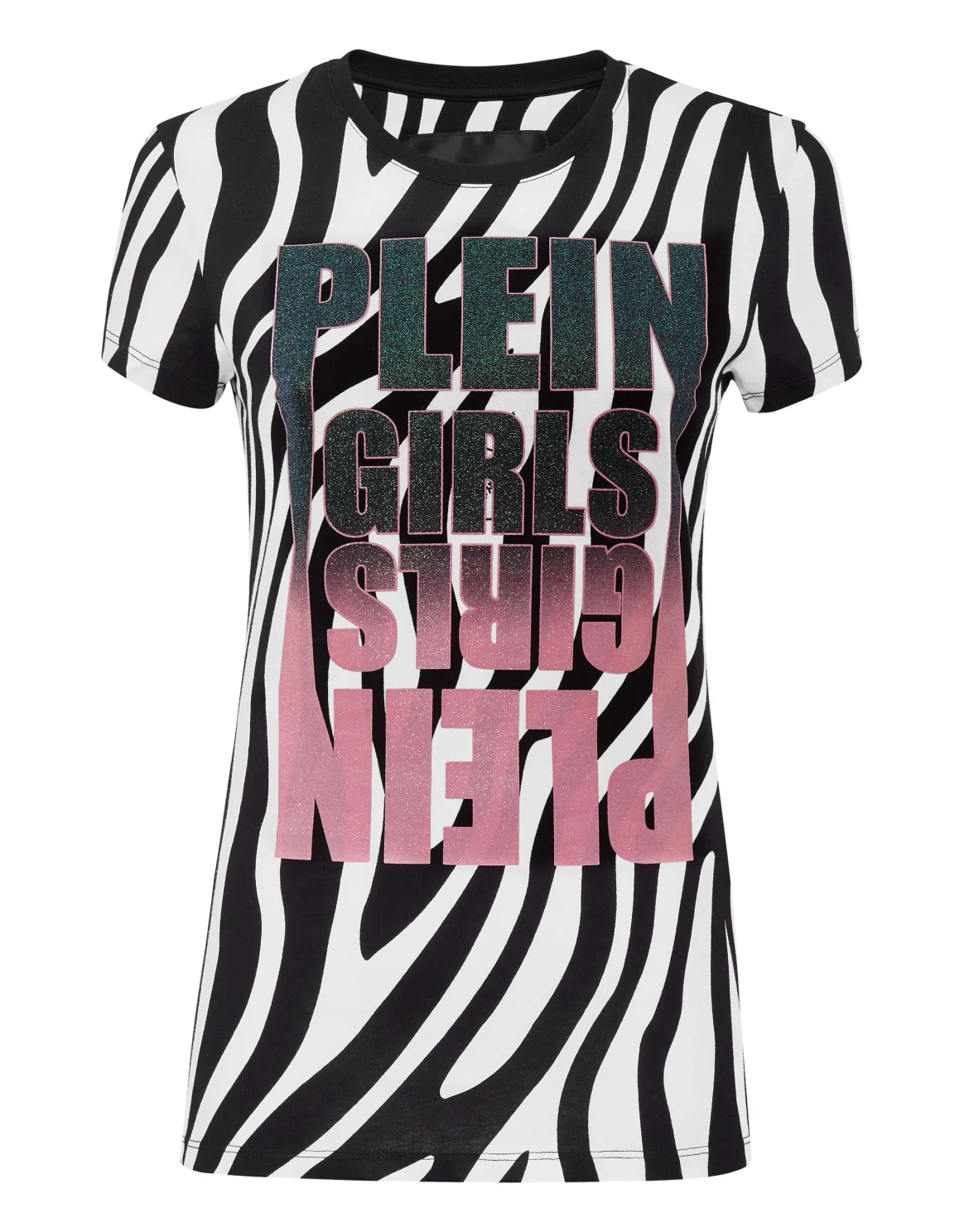 T-shirt Round Neck SS Zebra, цвет: Черный
