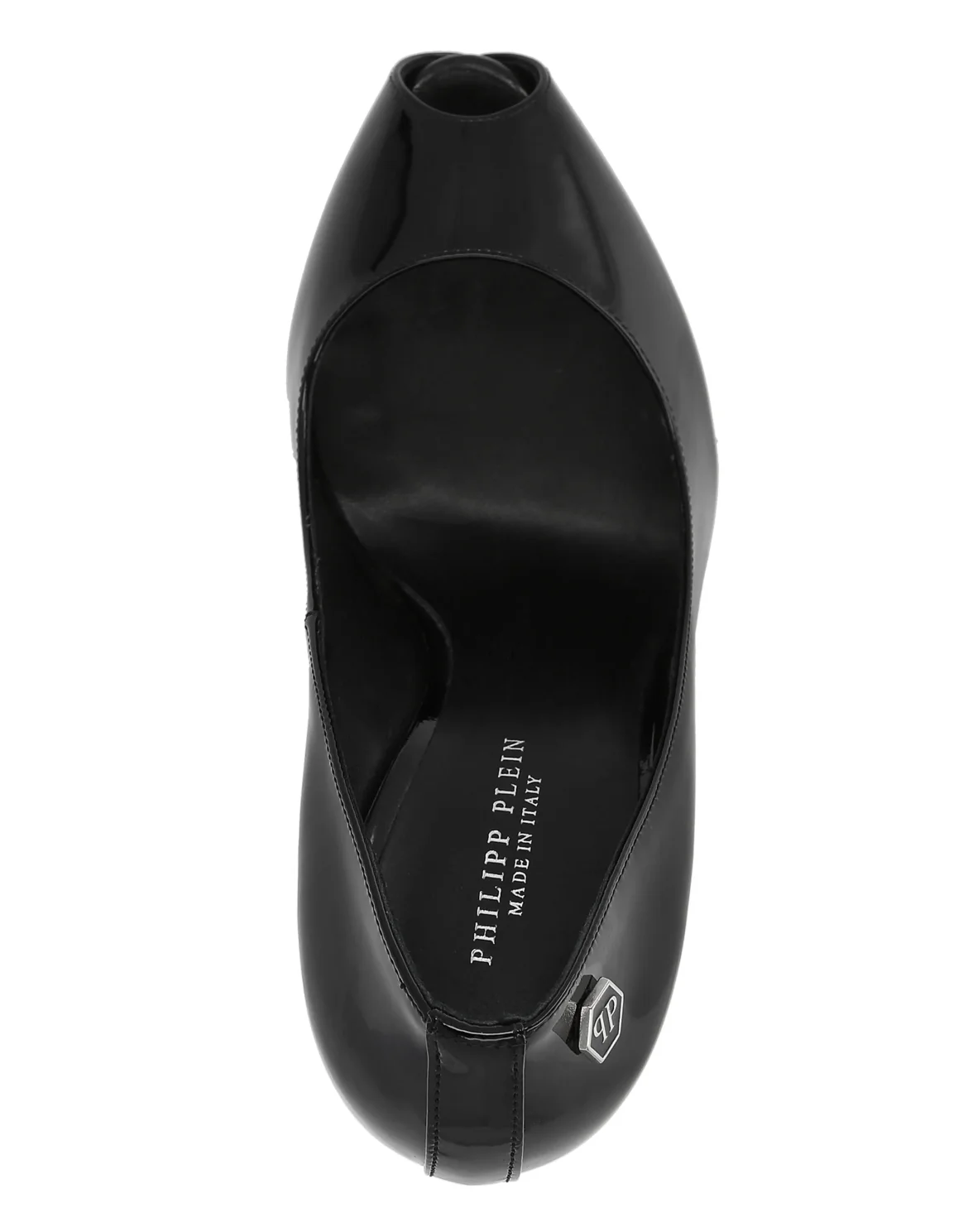 OPEN TOE HI-HEELS "Patent ", цвет: Черный