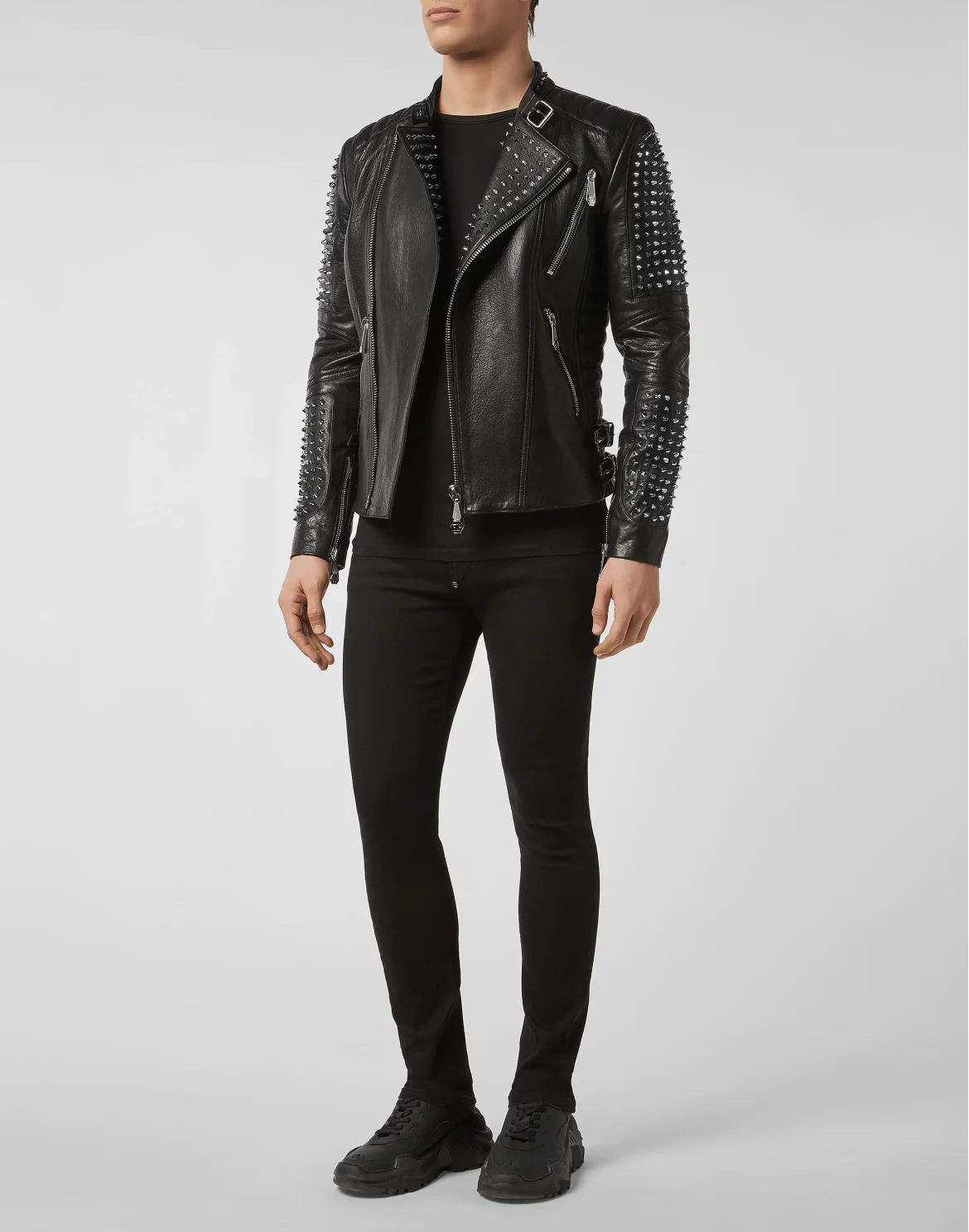 Leather Biker Studs, цвет: Черный