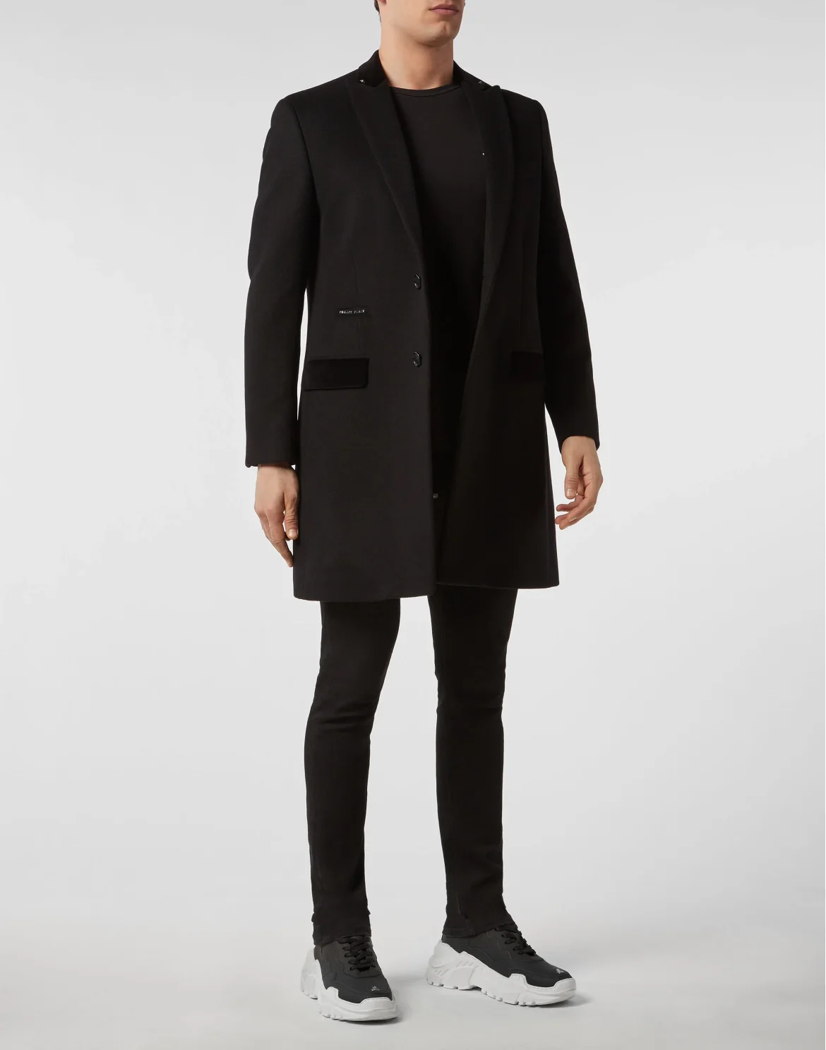 Coat Long Flame, цвет: Черный