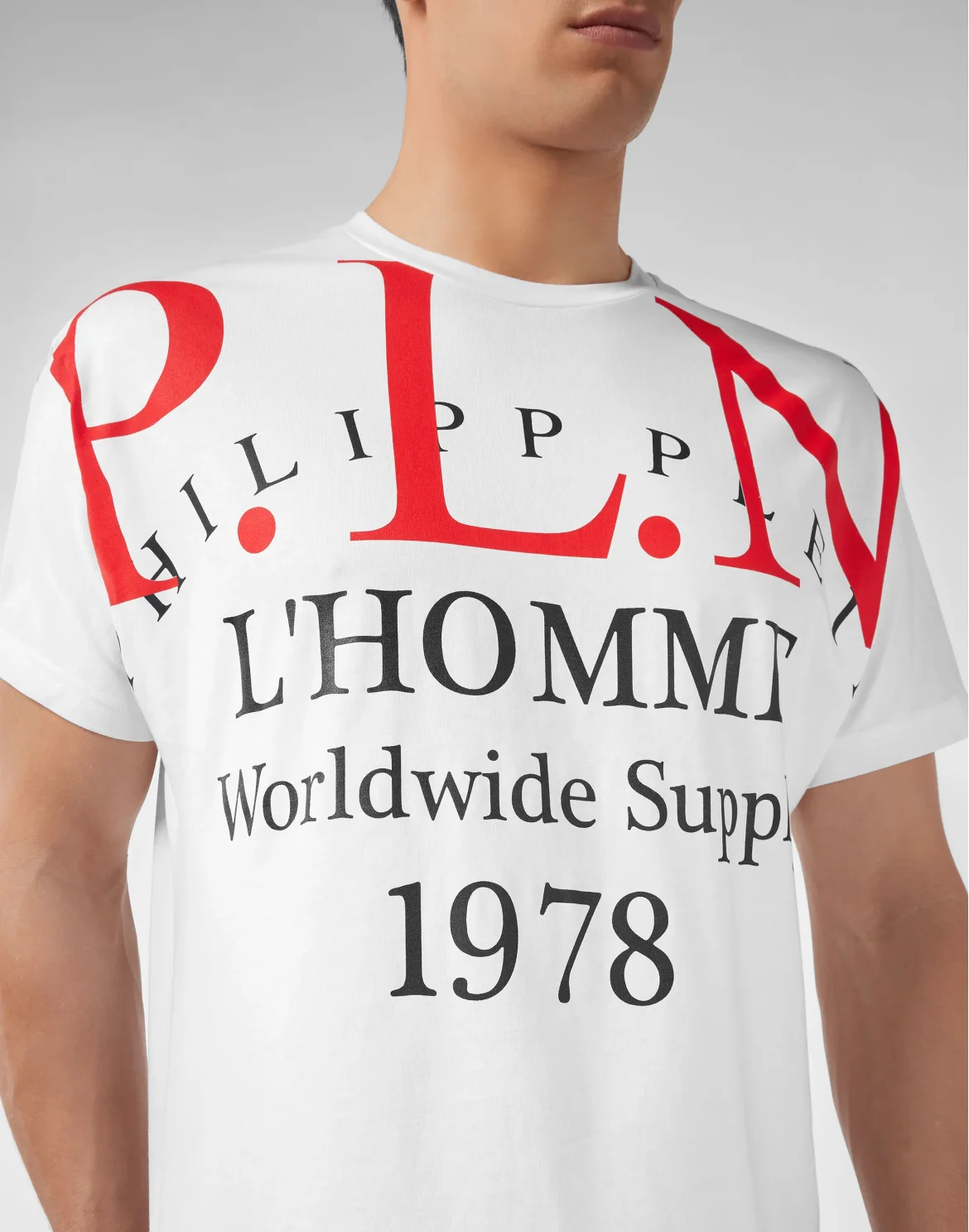 T-shirt Gold Cut Round Neck P.L.N., цвет: Белый