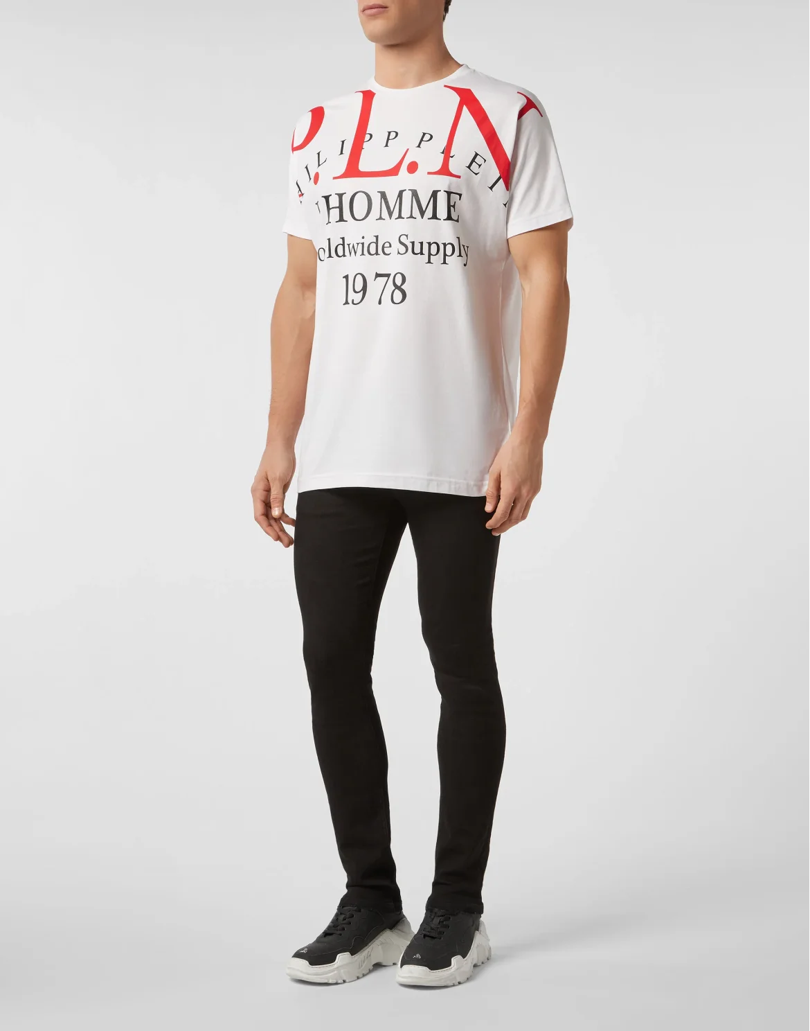 T-shirt Gold Cut Round Neck P.L.N., цвет: Белый