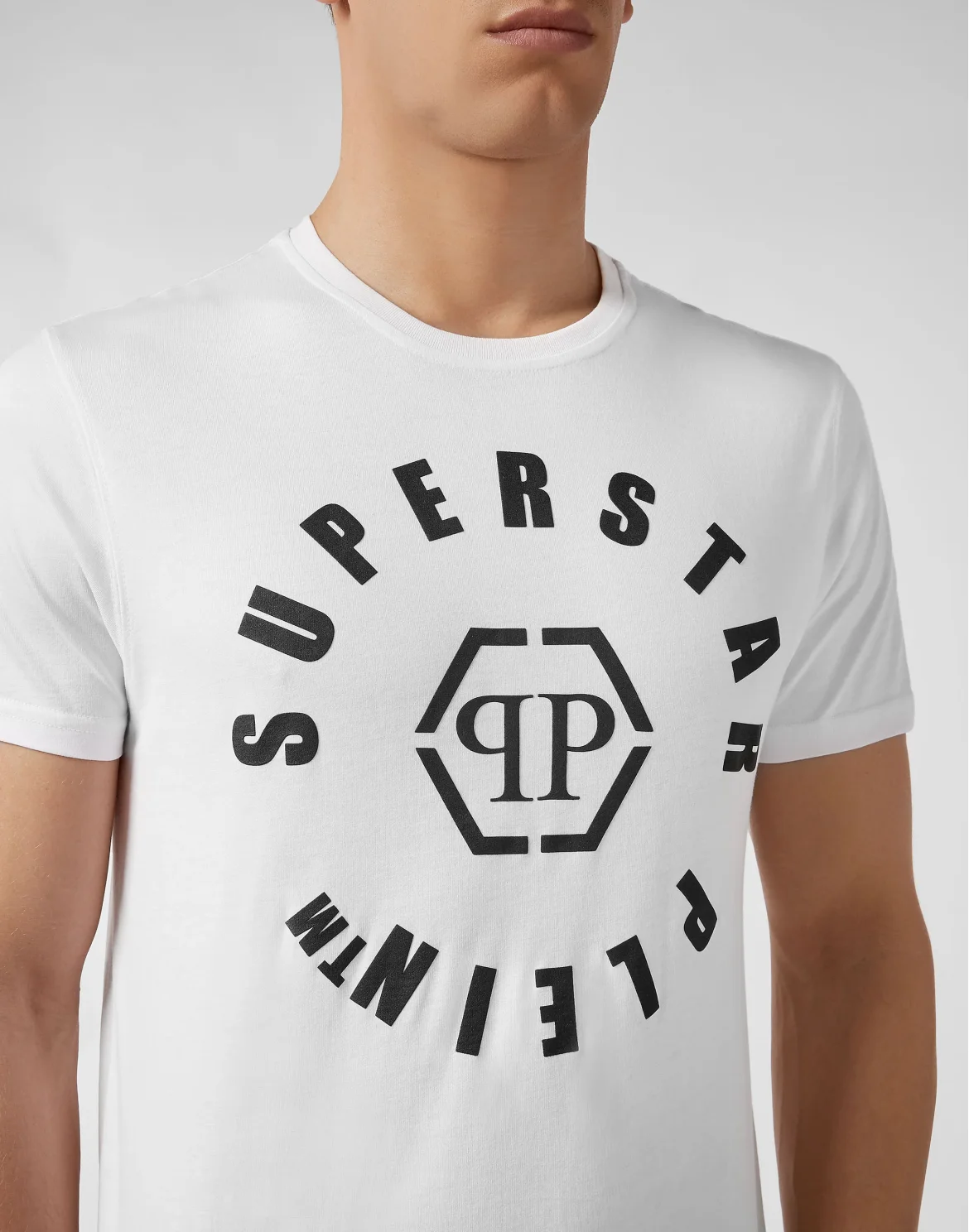 T-shirt Platinum Cut Round Neck Philipp Plein TM, цвет: Белый