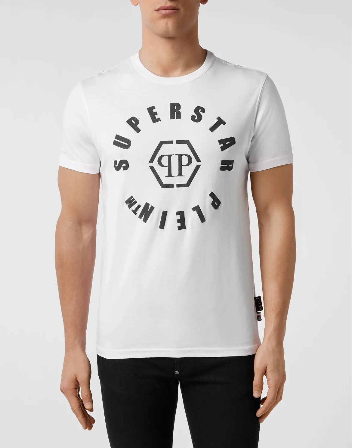 T-shirt Platinum Cut Round Neck Philipp Plein TM, цвет: Белый