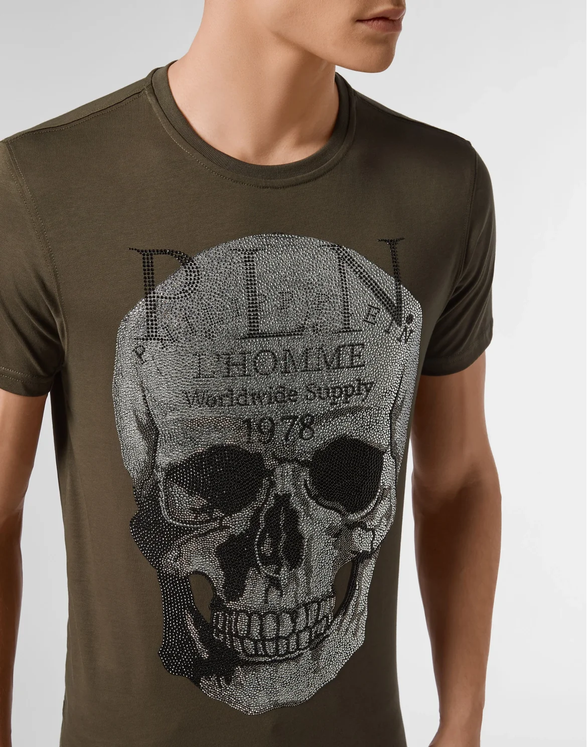 T-shirt Platinum Cut Round Neck Skull, цвет: Камуфляж