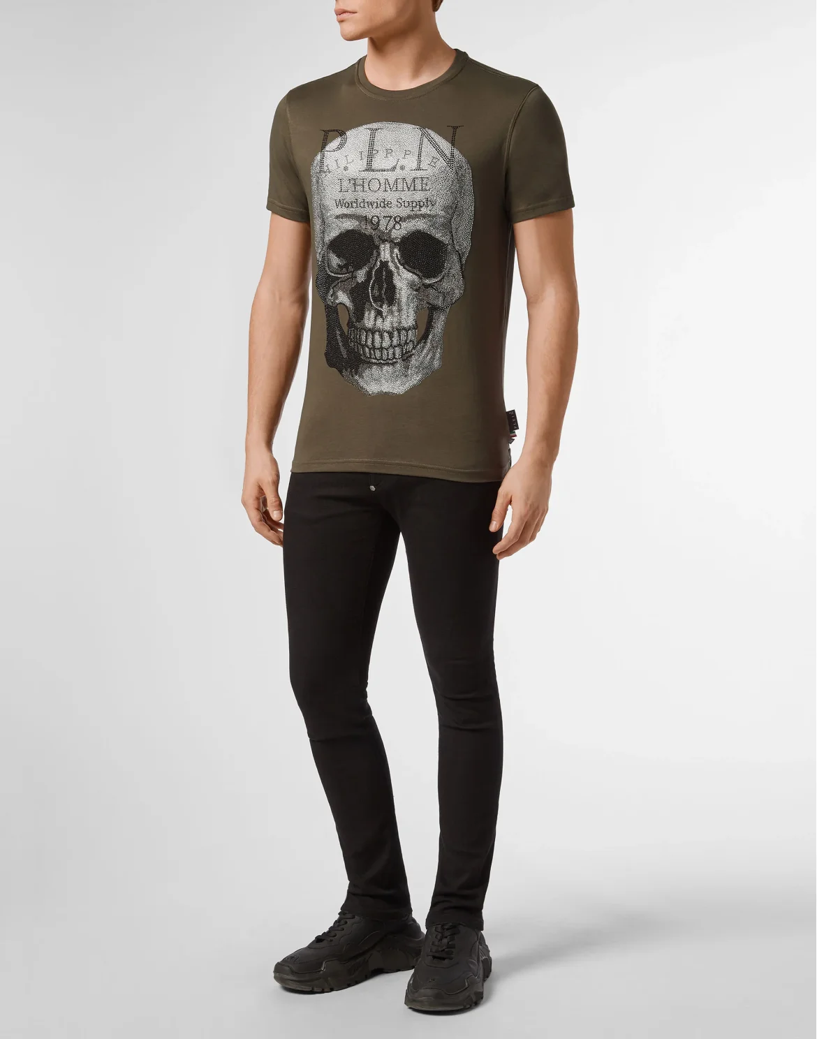 T-shirt Platinum Cut Round Neck Skull, цвет: Камуфляж