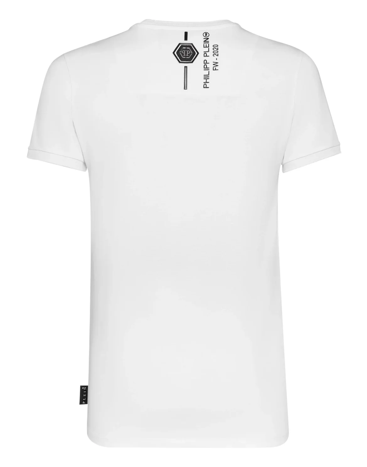 T-shirt Platinum Cut Round Neck Skull, цвет: Белый