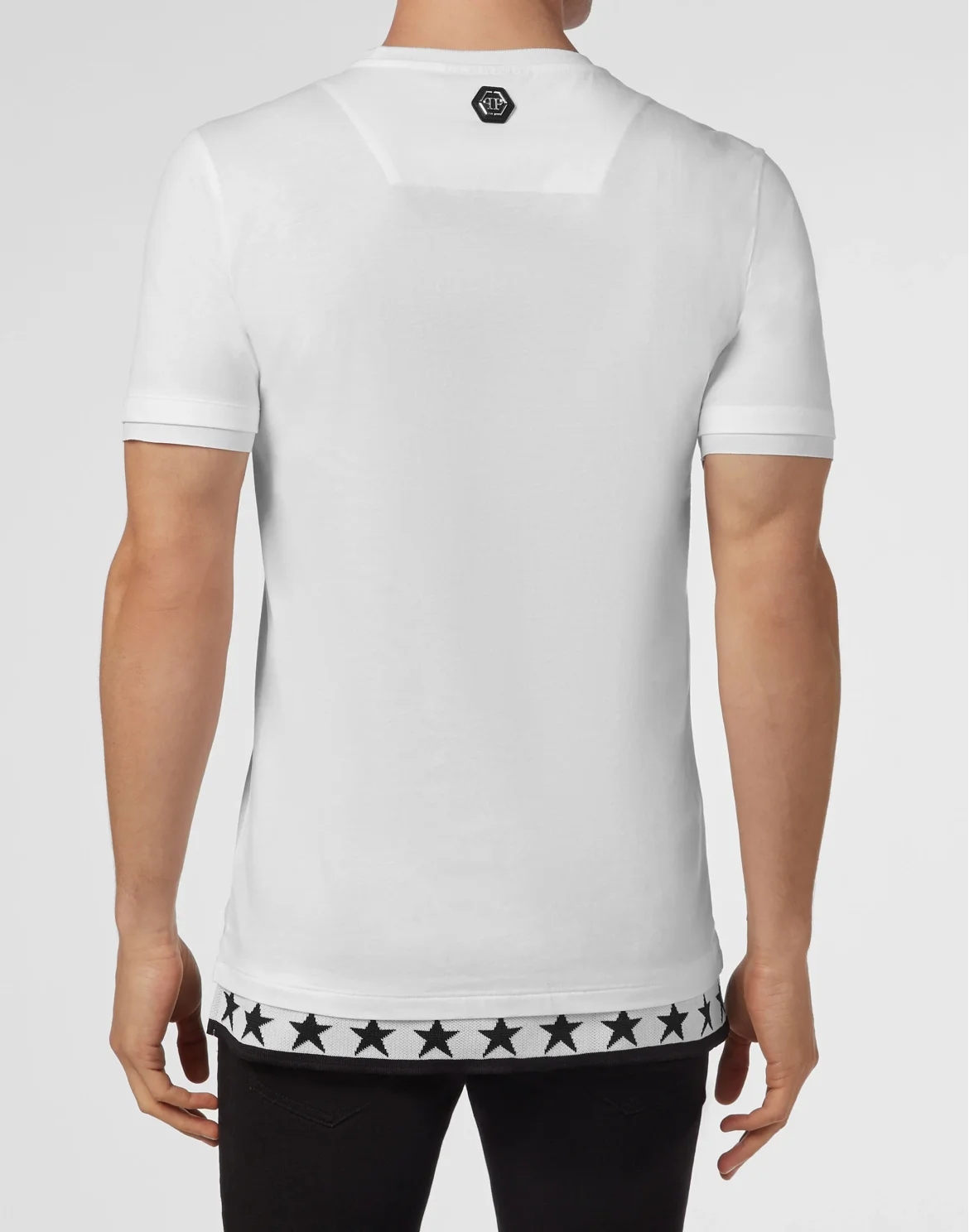 T-shirt Platinum Cut Round Neck Anniversary 20th, цвет: Белый