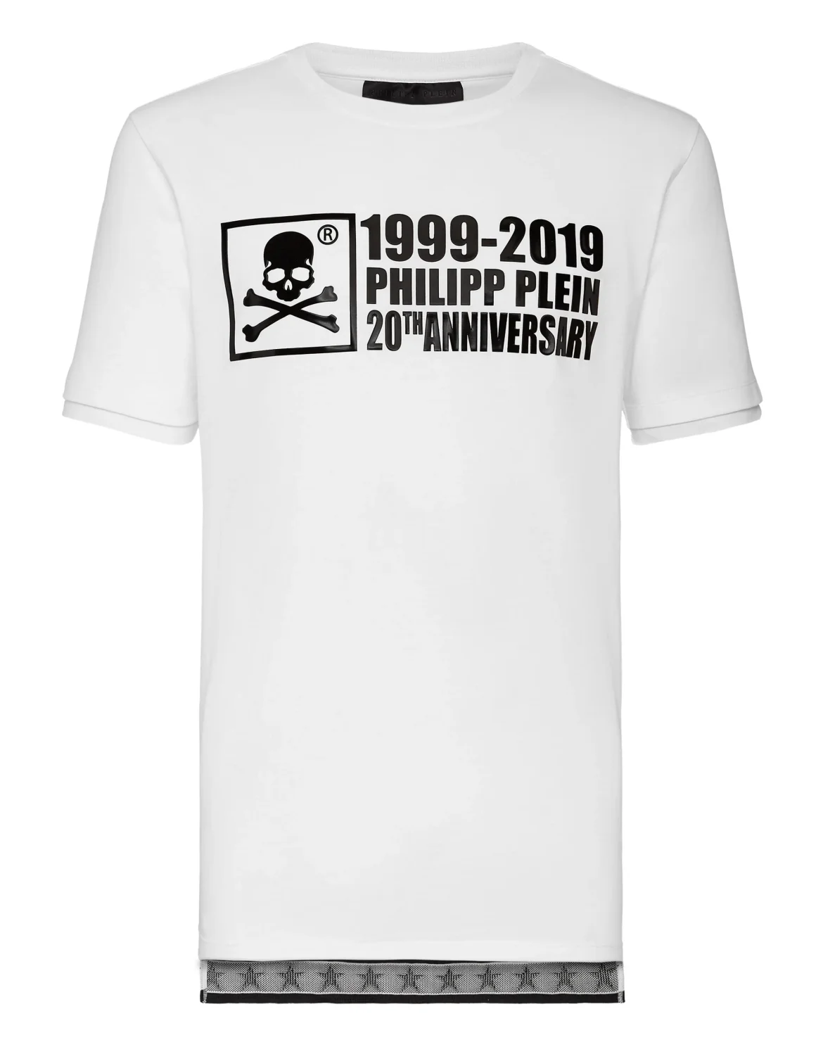 T-shirt Platinum Cut Round Neck Anniversary 20th, цвет: Белый