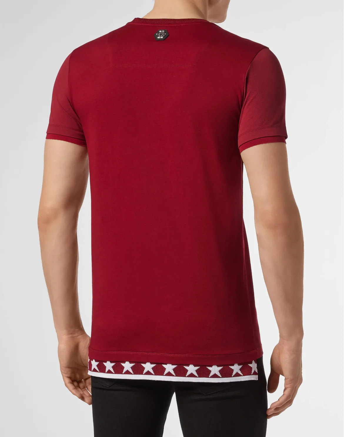 T-shirt Platinum Cut Round Neck Anniversary 20th, цвет: Красный