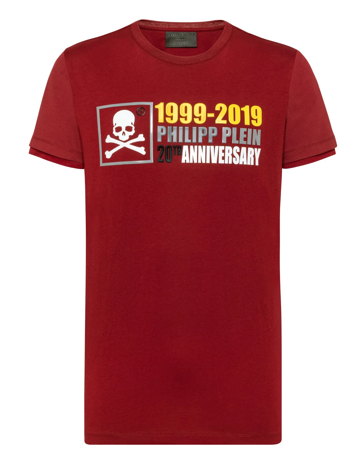 T-shirt Platinum Cut Round Neck Anniversary 20th, цвет: Красный
