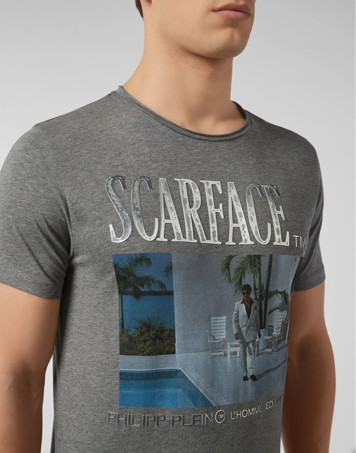 T-shirt Round Neck SS Scarface, цвет: Серый