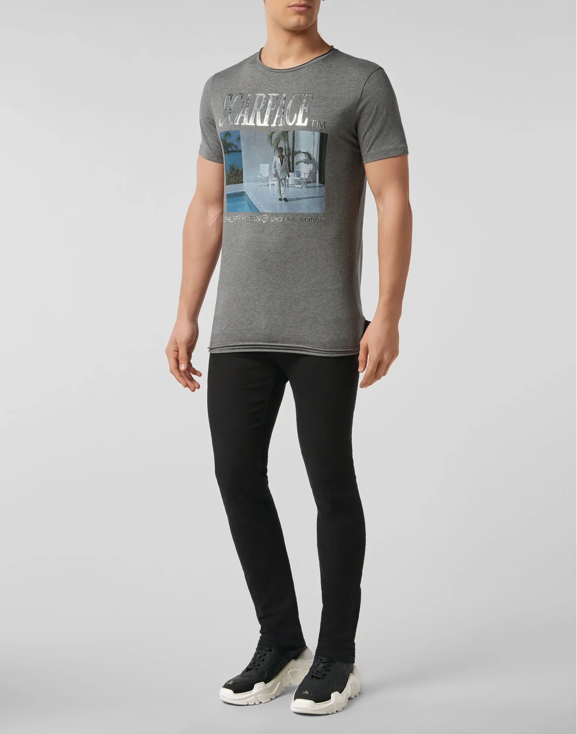 T-shirt Round Neck SS Scarface, цвет: Серый