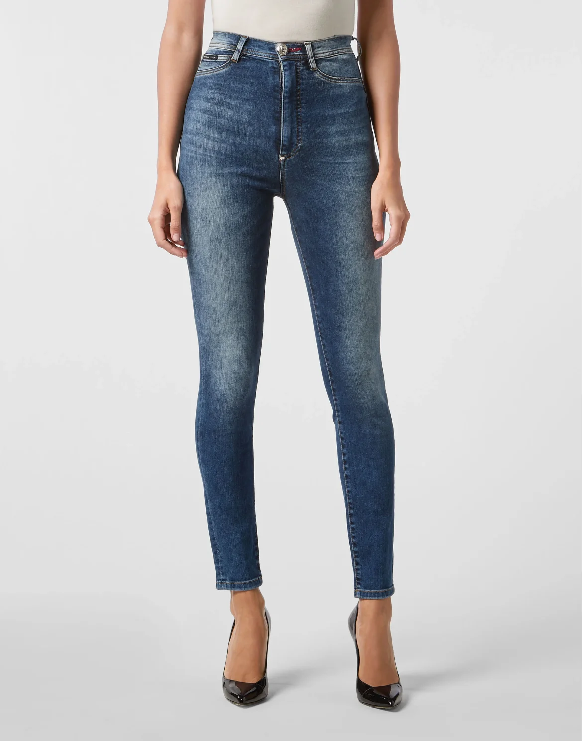 Super High Waist Jegging Original, цвет: Синий