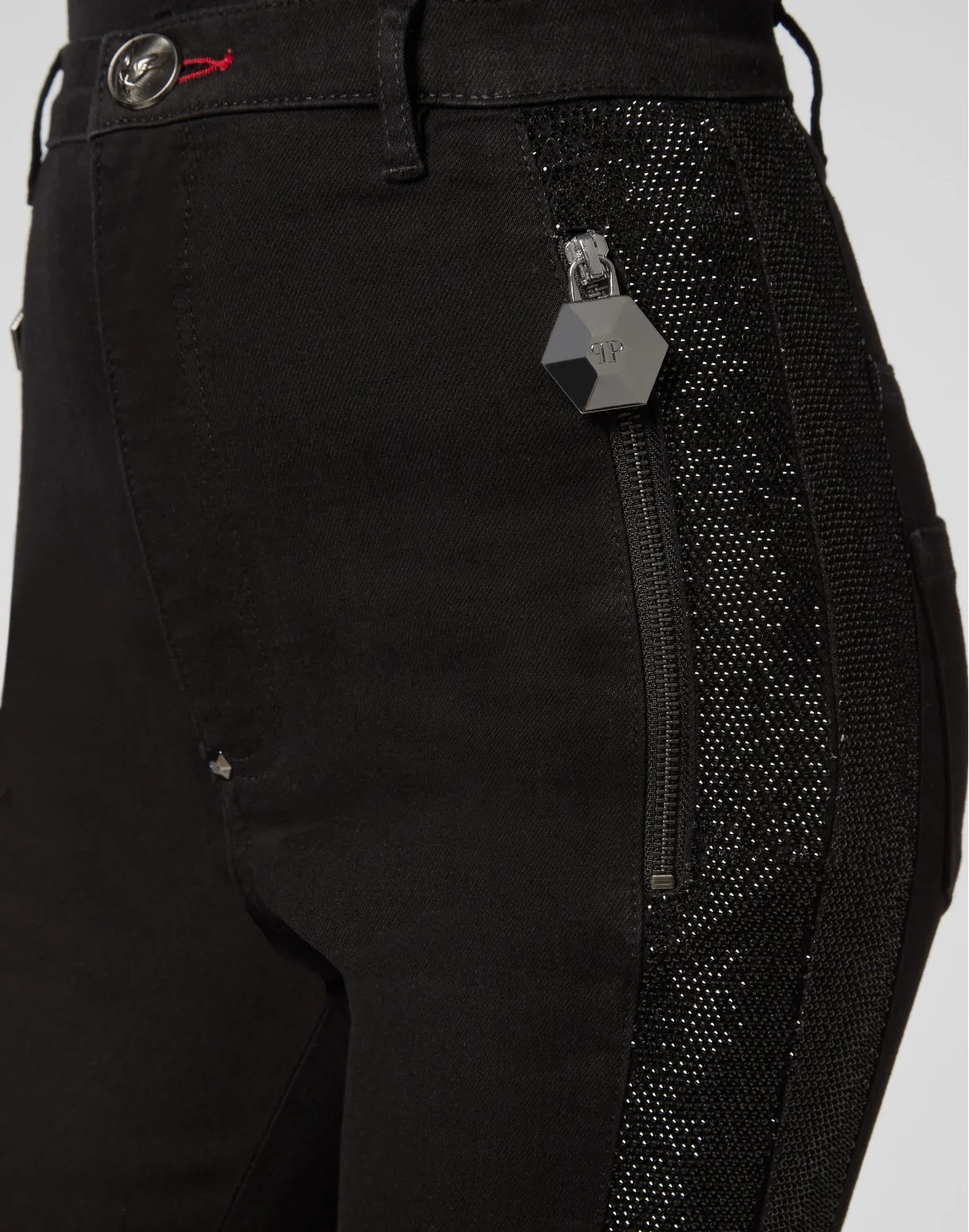 Super High Waist Biker Crystal, цвет: Черный