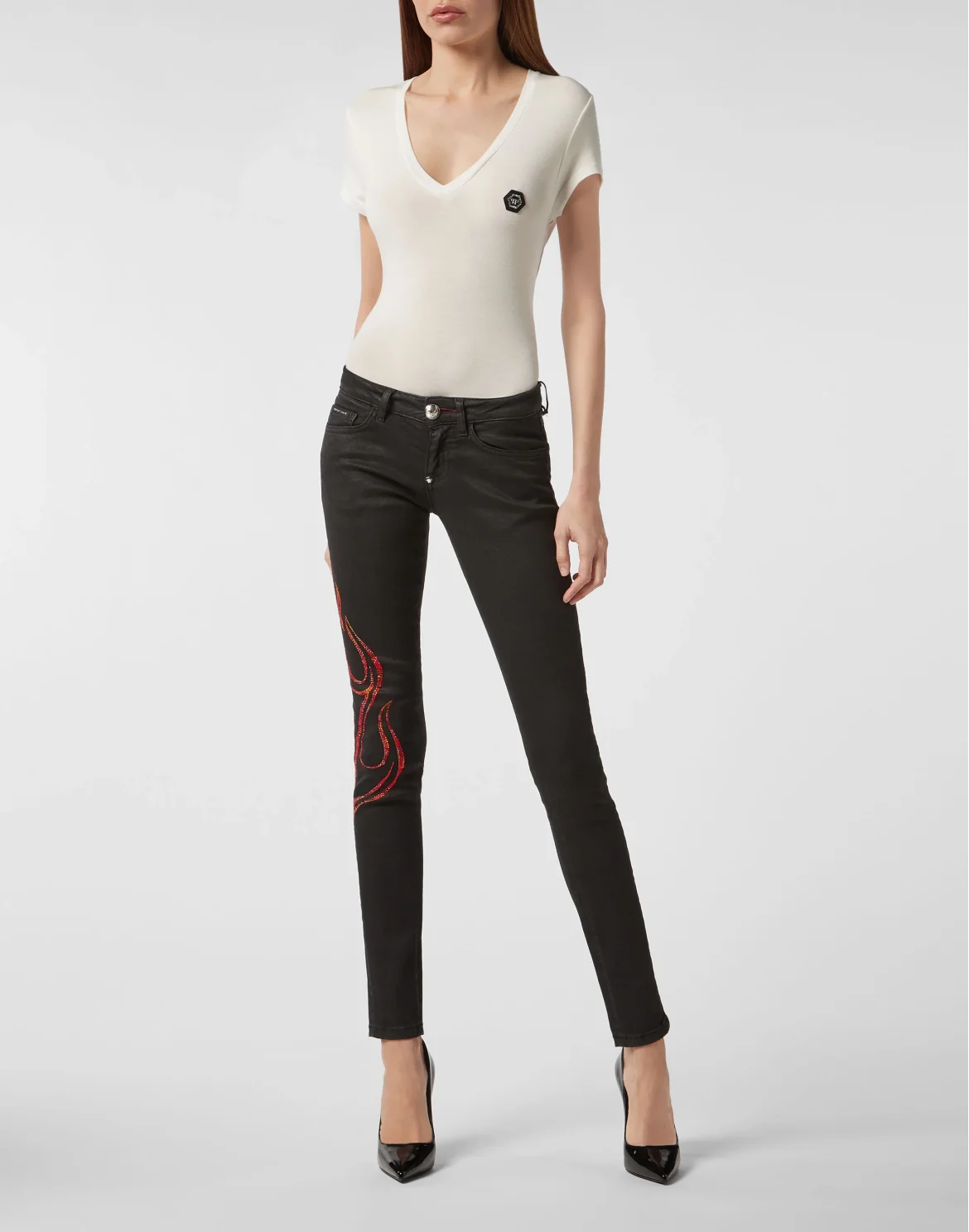 Slim Fit Flame, цвет: Черный
