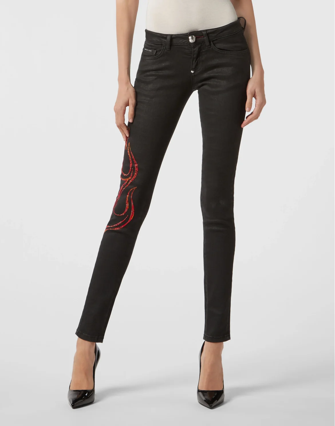 Slim Fit Flame, цвет: Черный