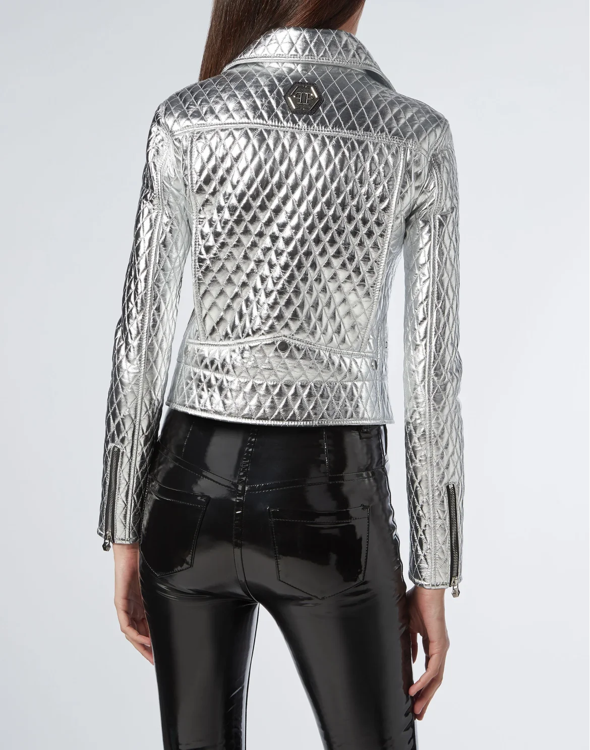 Leather Biker Statement, цвет: Серебристый
