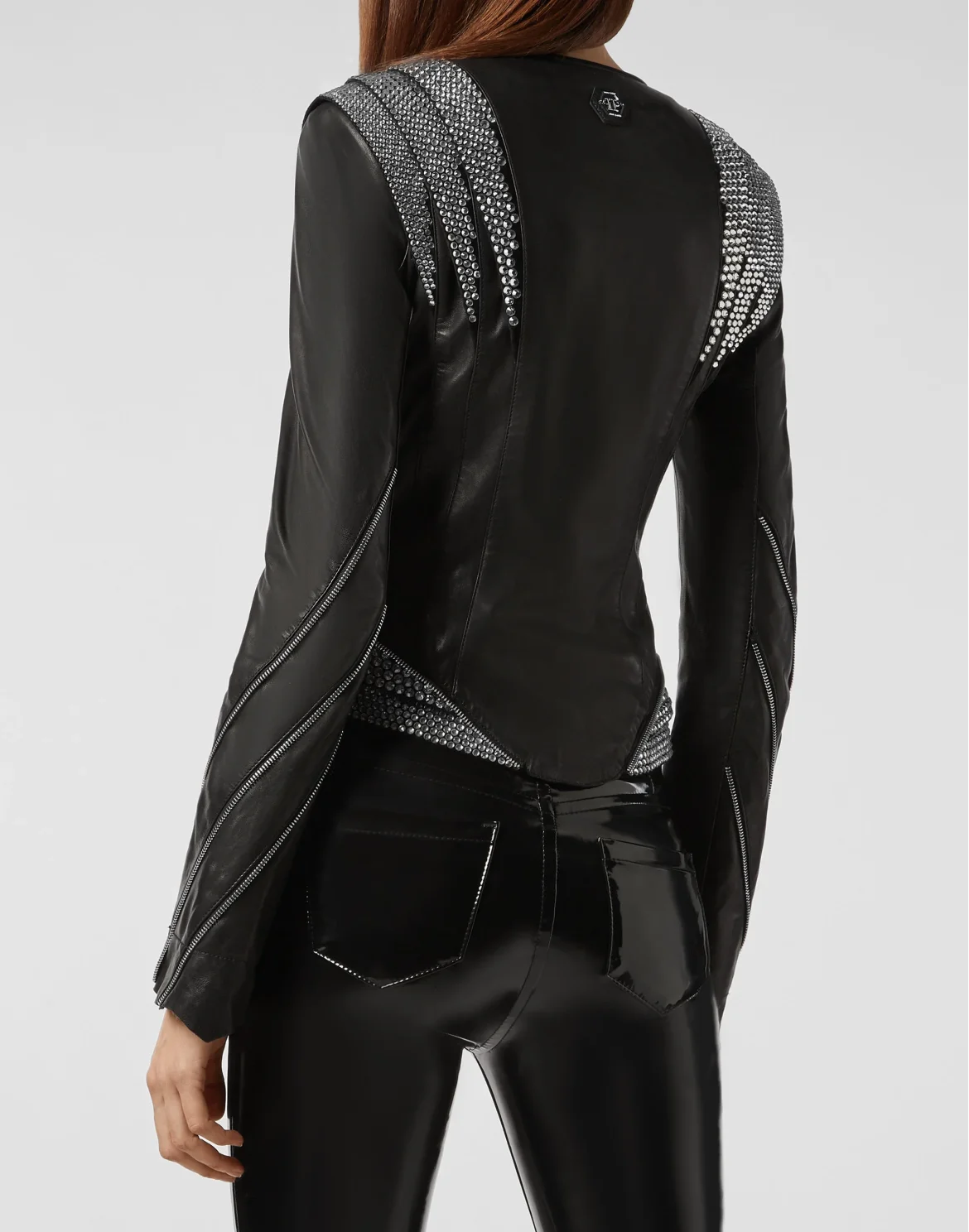 Leather Jacket Crystal, цвет: Черный
