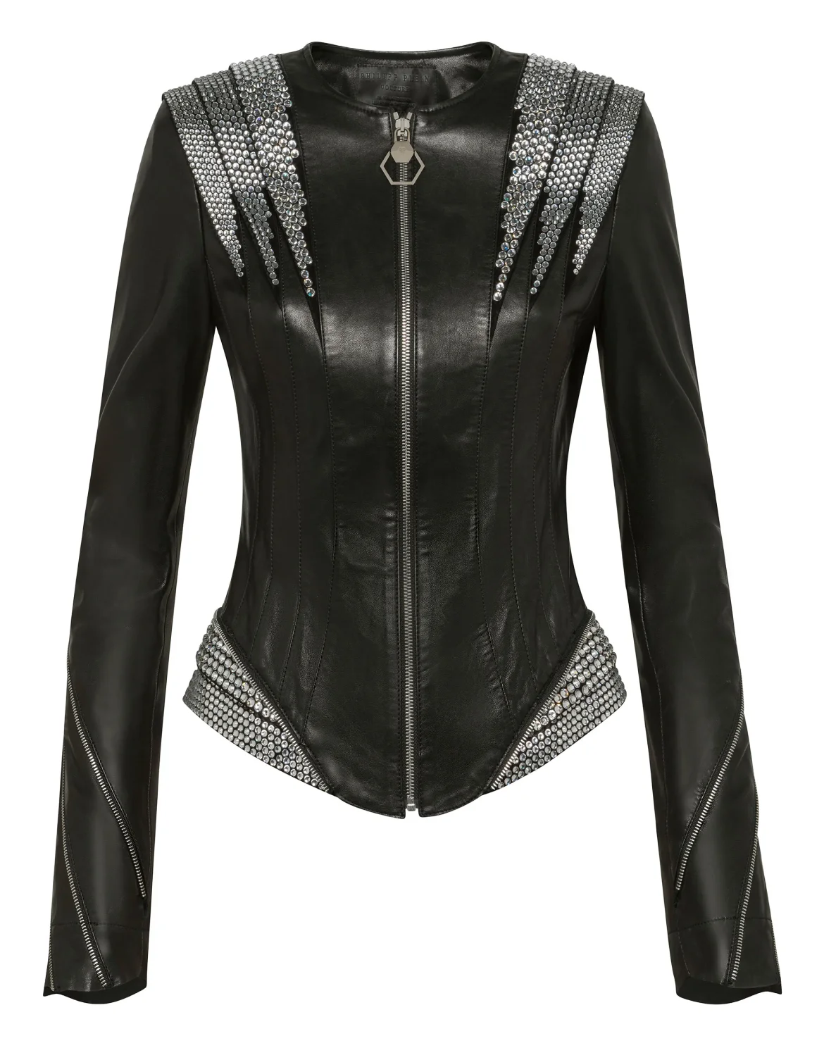 Leather Jacket Crystal, цвет: Черный