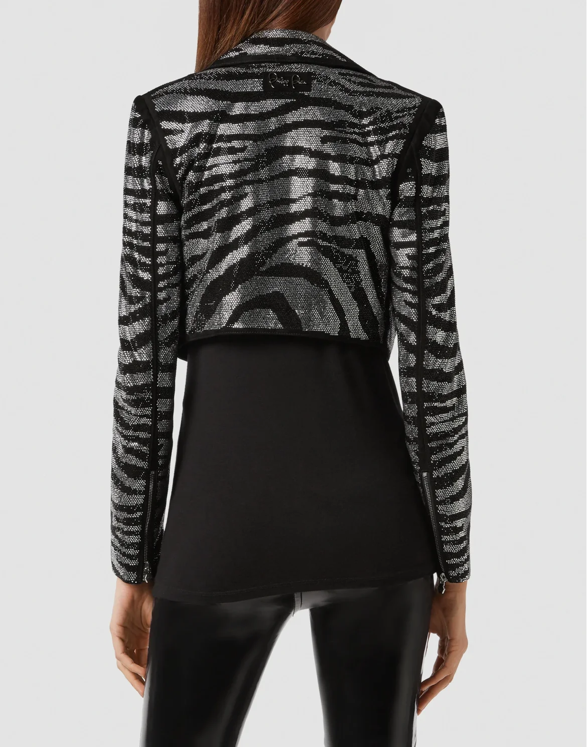 Leather Biker Crystal, цвет: Черный