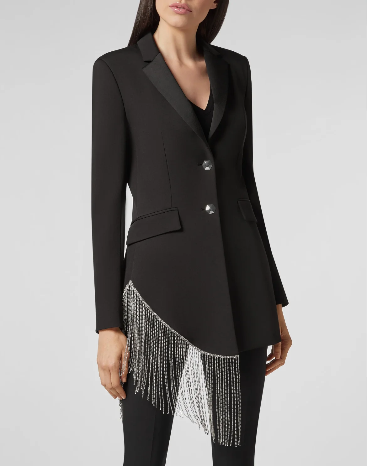 Blazer Fringe, цвет: Черный