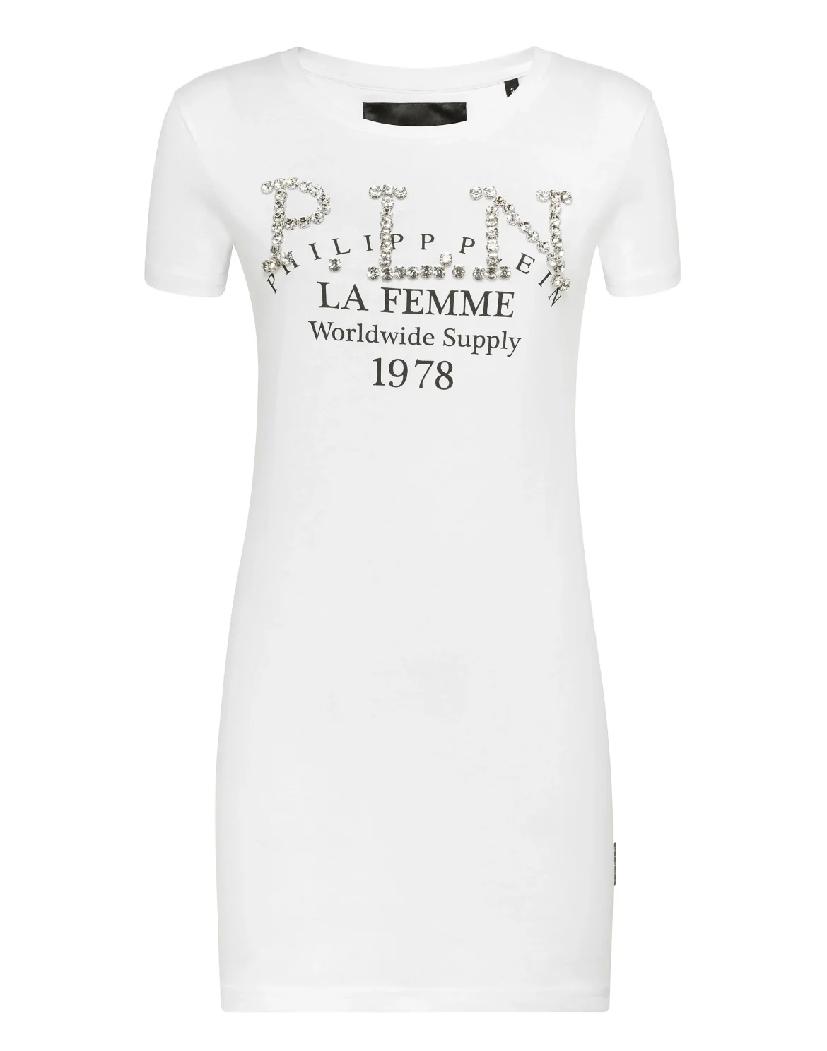 T-shirt Dress Round Neck SS P.L.N., цвет: Белый