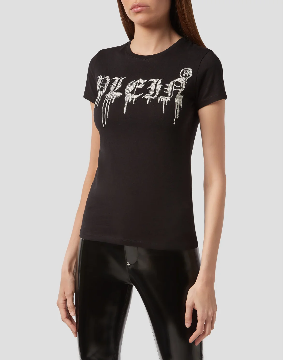 T-shirt Round Neck SS Gothic Plein, цвет: Черный