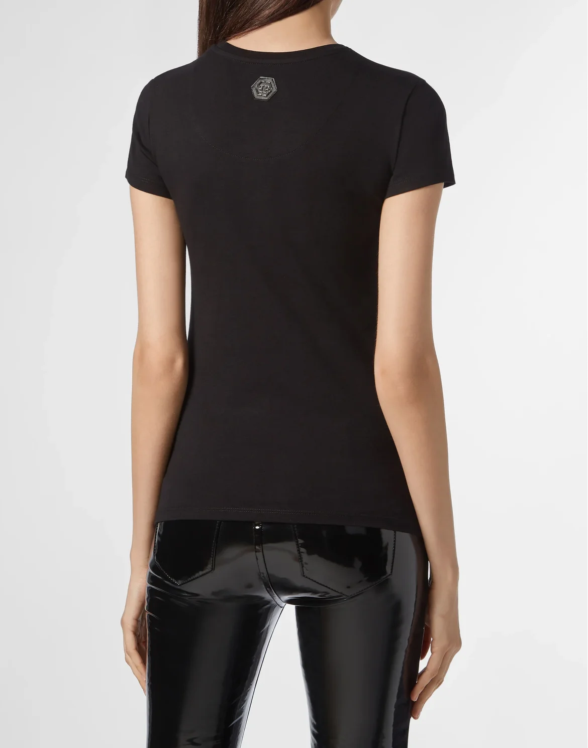 T-shirt Round Neck SS Statement, цвет: Черный