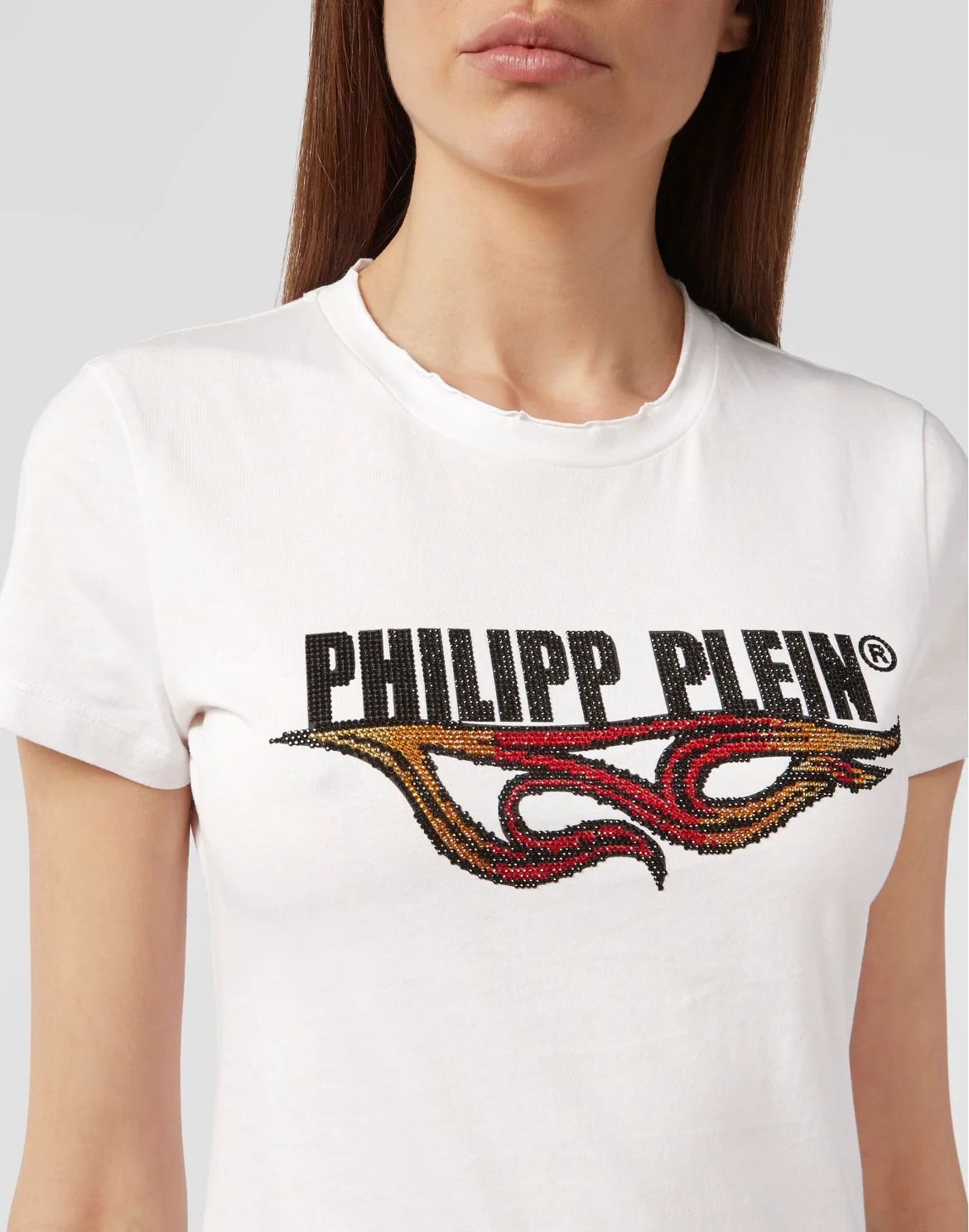 T-shirt Round Neck SS Destroyed, цвет: Белый